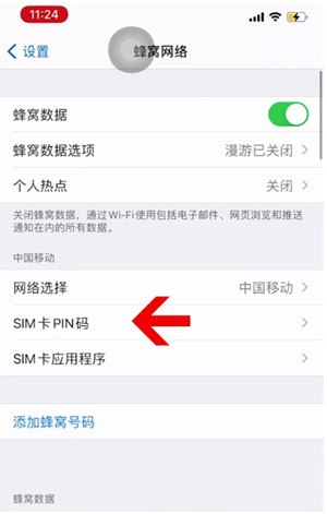 榆树苹果14维修网分享如何给iPhone14的SIM卡设置密码 