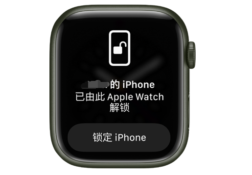 榆树苹果手机维修分享用 AppleWatch 解锁配备面容 ID 的 iPhone方法 