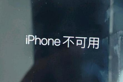 榆树苹果服务网点分享锁屏界面显示“iPhone 不可用”如何解决 